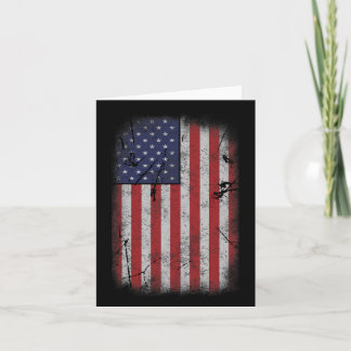 Carte Drapeau Usa 4 Juillet Américain Rouge Blanc Bleu V