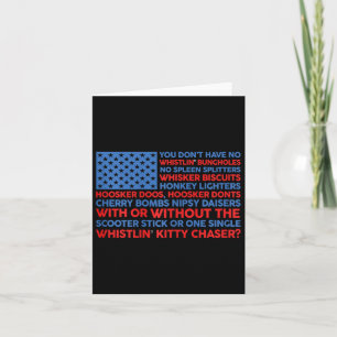 Carte Drapeau Usa 4 juillet Vous n'avez pas de sifflemen