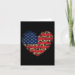 Carte Drapeau Usa Cœur Américain Patriotique Forces Armé