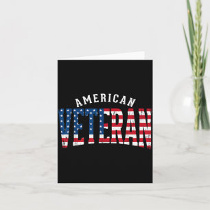 Carte Drapeau Usa d'un vétéran américain