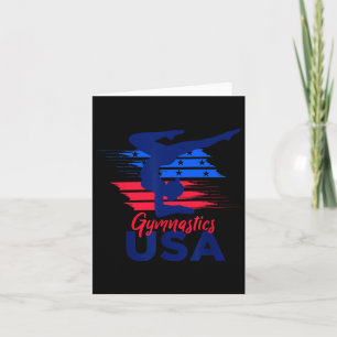 Carte Drapeau Usa Gymnastique Usa Support