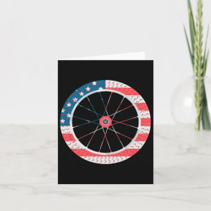 Carte Drapeau Usa Jour de l'Indépendance de la Roue à vé