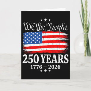 Carte Drapeau Usa Vintage 250 Ans 1776-2026 250e Anniver