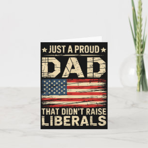Carte Drapeau Usa Vintage Un Papa Fier Qui N'a Pas Élevé