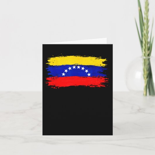 Carte Drapeau Venezuela 2026 Libre Paix (Devant)