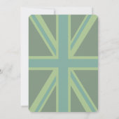 Carte Drapeau vert Union Jack (Dos)