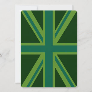 Carte Drapeau vert Union Jack