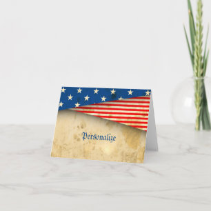 Carte Drapeau vintage