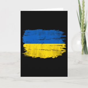 Carte Drapeau vintage d'Ukraine pour cadeau ukrainien