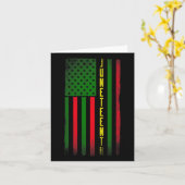 Carte Drapeaux Afrique Juneteenth Noir Afro-Américain Fl (Fleur jaune)