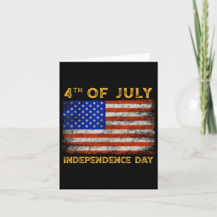Carte Drapeaux américains Joyeux 4 juillet Fête de l'ind