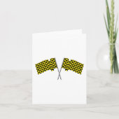 Carte Drapeaux de course jaunes et noirs (Devant)