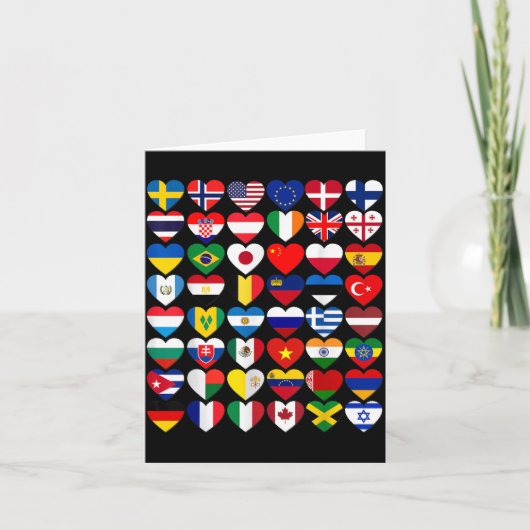 Carte Drapeaux des pays du mondeinternational (Devant)
