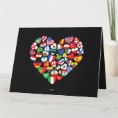 Carte Drapeaux des pays du pavillon international (Dos)