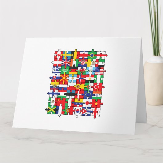 Carte Drapeaux des pays du pavillon international (Devant)