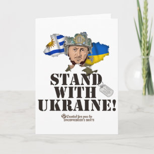 Carte Drapeaux Ukraine Uruguay Zelenskyy Soutenez l'Ukra