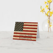 Carte Drapeaux vintages américains (Fleur jaune)