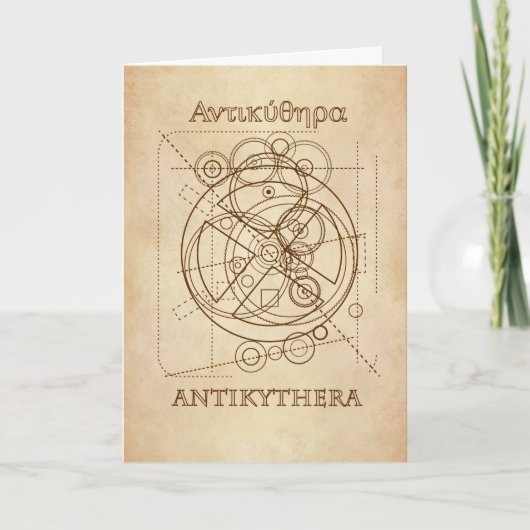 Carte Drawing d'Antikythera (Devant)
