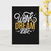 Carte Dream Big (Fleur jaune)