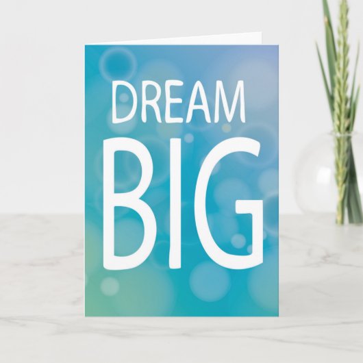 Carte Dream Big (Devant)