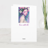 Carte Dream Big, Citation inspirante pour fille (Dos)