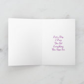 Carte Dream Big, Citation inspirante pour fille (Intérieur)