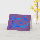 Carte Dream Big Little Mermaid (Fleur jaune)