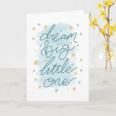 Carte Dream Big Little One Pastel Stars (Fleur jaune)