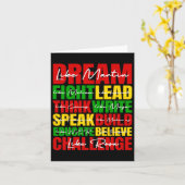 Carte Dream Black History Mois Junetdix African Ameri (Fleur jaune)