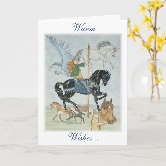 Carte "Dream Carousel" (Fleur jaune)