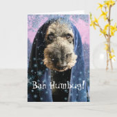 Carte Dream Christmas Bah Humbug Schnauzer (Fleur jaune)