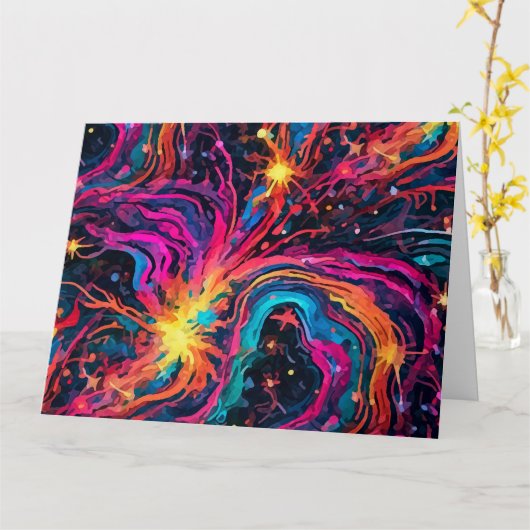 Carte Dream Cosmos (Fleur jaune)