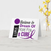 Carte DREAM HOPE Lupus T-shirts et appareils (Fleur jaune)