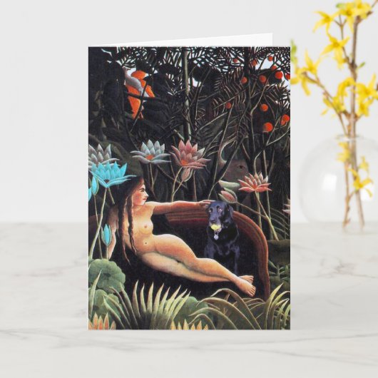 Carte Dream on Greeting Card (Fleur jaune)