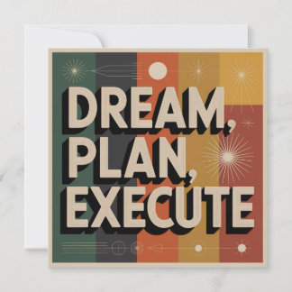 Carte Dream, Plan, Execute