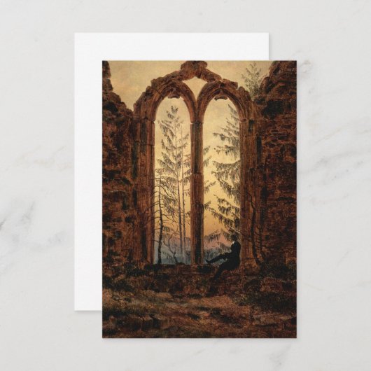 Carte Dreamer (par Caspar David Friedrich) (Devant / Derrière)