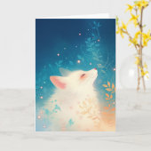 Carte Dreaming Fox Spirit (Fleur jaune)