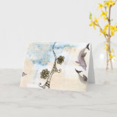 Carte Dreaming of Dolphins (Fleur jaune)