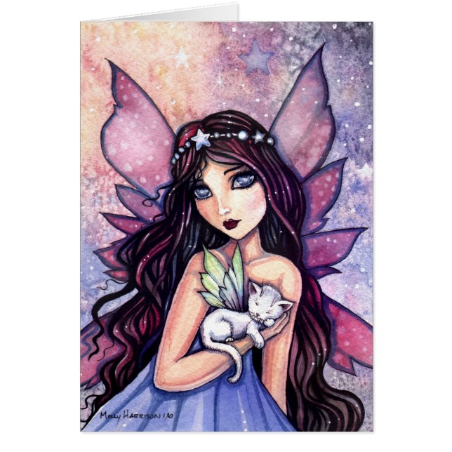 Carte Dreamland Fairy and Kitty (Devant)