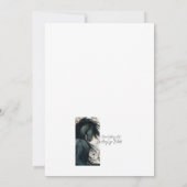 Carte DreamWalker Friesian Horse Anniversaire par Bihrle (Dos)