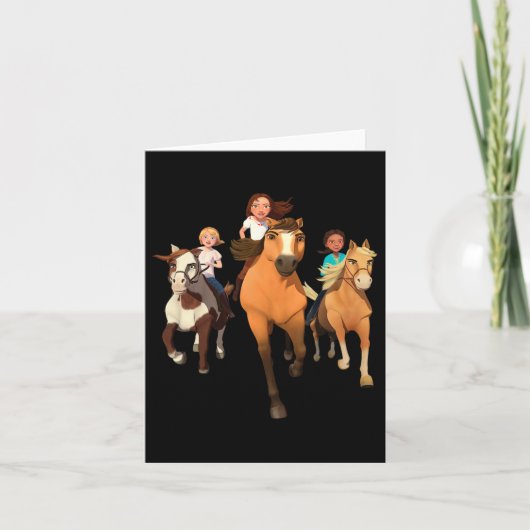 Carte Dreamworks Spirit Riding Libre - Équitation (Devant)