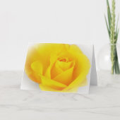 Carte Dreamy Bright Yellow Rose Art Note (Devant)