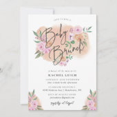 Carte Dreamy Floral Baby Brunch (Devant)