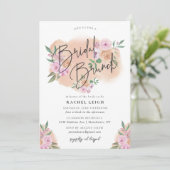 Carte Dreamy Floral Bridal Brunch (Debout devant)