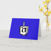 Carte Dreidel (Fleur jaune)