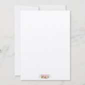 Carte Dreidel Indigo-Bleu pour Hanoukka avec Shin Lettre (Dos)