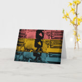 Carte Dressage coloré (Fleur jaune)