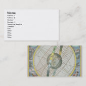 Carte dressant une carte l'orbite de la lune (Devant / Derrière)