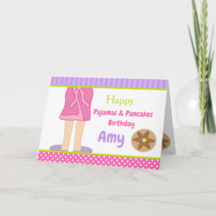 Carte Dressing Gown Pajamas et Pancakes Party