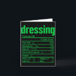 Carte Dressing Nutrition Facts Family Matching Christmas<br><div class="desc">Dressing Nutrition Facts Family Matching Christmas Costume</div>